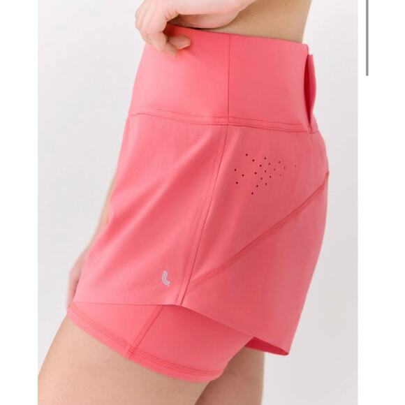LOLE Olivie Active Short Sunset Coral LSW4597 NWT Large - Picture 1 of 8